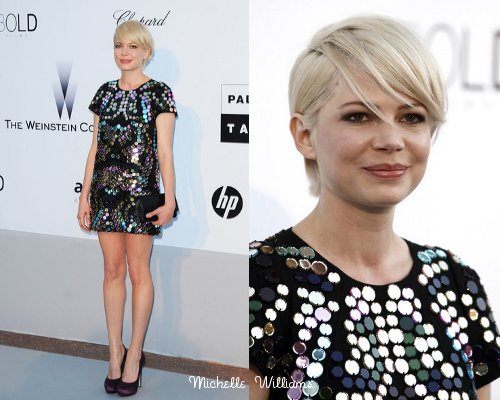 michelle williams short hair cannes. Michelle Williams is another
