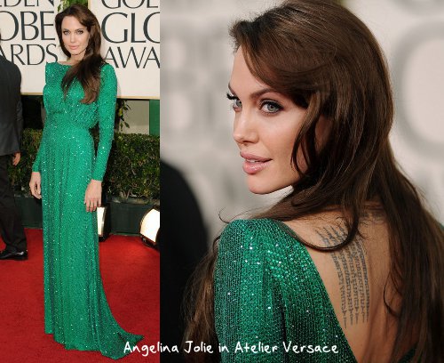 emerald green dress by
