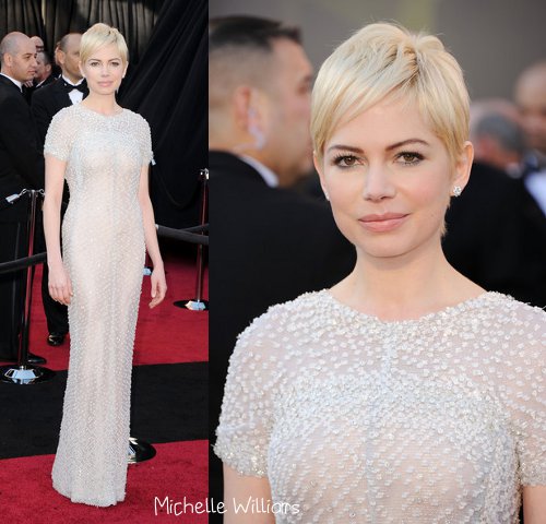 michelle williams short hair cannes. Michelle Williams and her
